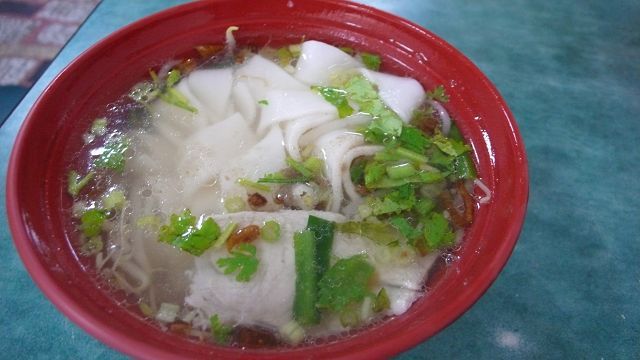這裡的粿仔湯飄散客家油蔥的陣陣香氣