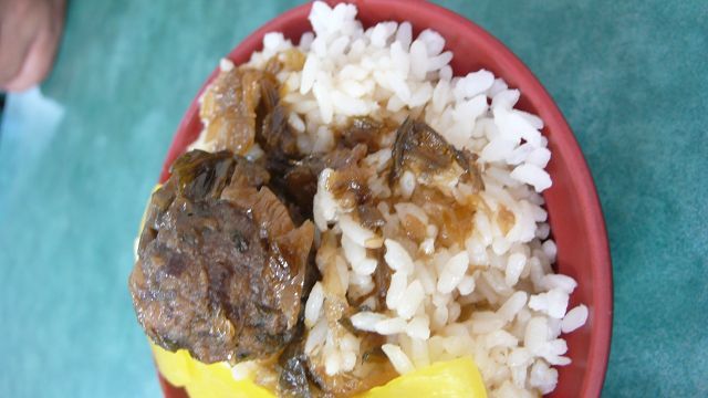 梅干絞肉飯